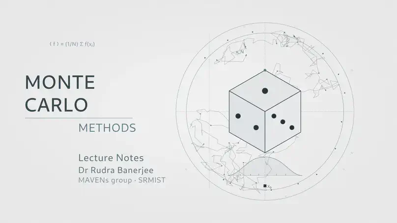 Monte Carlo Methods for Physicists: Lecture Notes